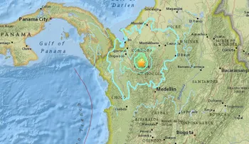 Un sismo de magnitud 5,9 se registra en el norte de Colombia