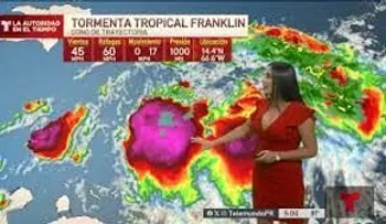 Franklin impactaría a RD con más lluvias que las del 4 de noviembre 2002; país completo en alerta