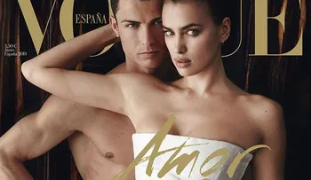 Cristiano Ronaldo y su pareja Irina Shayk en portada de Vogue