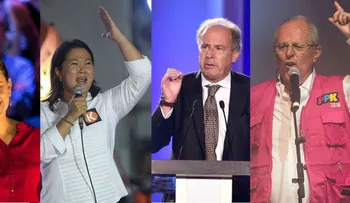 Los candidatos que lideran la carrera hacia la presidencia en Perú