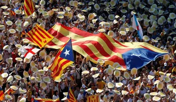 Así sería el mapa de la flamante República de Cataluña