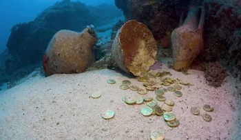 Halló 13 monedas históricas mientras buceaba y esa fue su desgracia