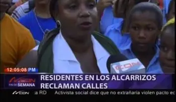 En Los Alcarrizos piden arreglo de calles