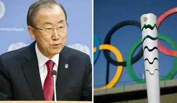 Ban Ki-moon portará la antorcha olímpica en Río de Janeiro