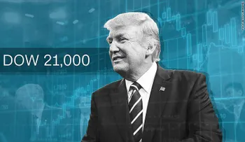 El índice Dow se dispara 300 puntos y sobrepasa los 21.000 por primera vez