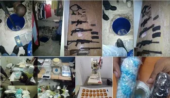 DNCD y MP decomisan armas de fuego y una caleta, desmantelan un laboratorio de sustancias controladas