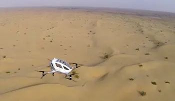 Servicio de taxis voladores sin conductor se estrenará en Dubai