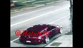 Momento en que Dj de La Mega fue embestido por conductor que emprendió la huida