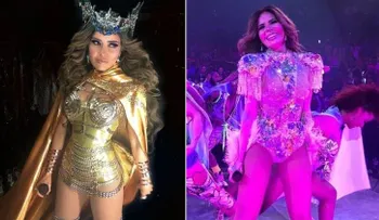 Gloria Trevi escupió agua a Aurelio Nuño, en pleno concierto y todo fue captado en video