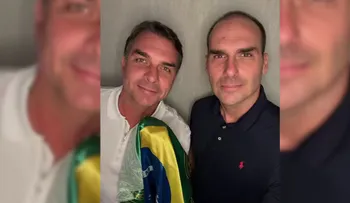 Eduardo Bolsonaro se reencuentra con Flávio en EE.UU. y afirma que no abandonarán Brasil