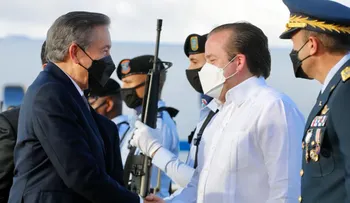 Ministro Administrativo recibe a presidentes de Panamá y Costa Rica en la Base Aérea de Puerto Plata