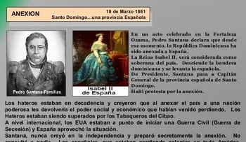 El presidente Pedro Santana proclama la anexión de la República Dominicana a España