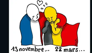 Las lágrimas de Tintín y otros dibujos por la tragedia en Bruselas