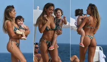 ¡Divina! Las fotos de las vacaciones de Floppy Tesouro con su hija en Punta del Este