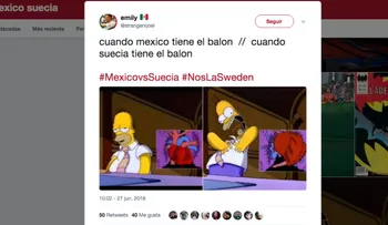 Los memes del partido de México contra Suecia