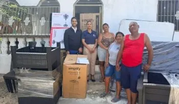 DASAC repara techo y entrega ajuares a familia afectada por incendio en Cabral