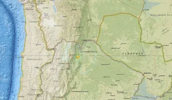 Registran un sismo de magnitud 5,9 en Argentina