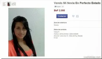 Vendo a mi novia en estado perfecto y optimo, super oferta