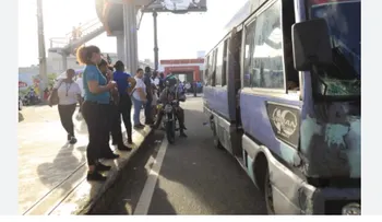 Paro de transporte provoca caos en el Gran Santo Domingo