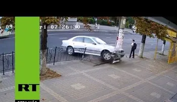 Un escolar se salva dos veces por absoluta casualidad (VIDEO)