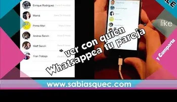 !Era CIERTO! Esta aplicación te permite ver con quien tu pareja te ha estado engañando por Whatsapp (VIDEO)
