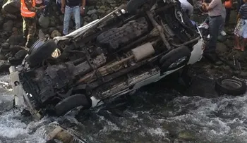 La yipeta en la que viajaba De la Cruz Martínez cayó al río Fula