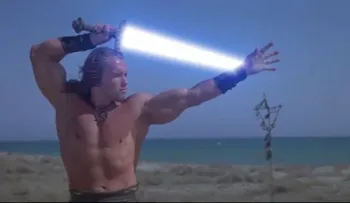 Schwarzenegger demuestra ser un auténtico jedi