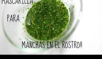Mascarilla de perejil, limón y azúcar para las manchas en el ROSTRO