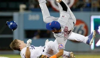 Dodgers vencen a Mets y Rubén Tejada sufre fractura