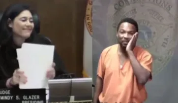 Conmovedor video de una Jueza que reconoce a su amigo acusado por robo 