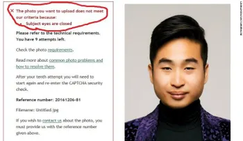 Sistema automático de pasaportes de Nueva Zelandia cree que este hombre asiático tiene los ojos cerrados