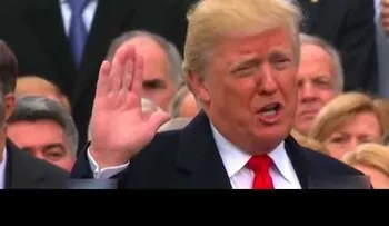 Donald J. Trump tras su juramento como presidente de Estados Unidos 20/01/2017
