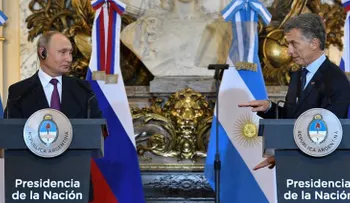 La broma de Macri a Putin que casi pasa desapercibida en la rueda de prensa conjunta