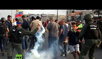 Otro video de los enfrentamientos en Venezuela