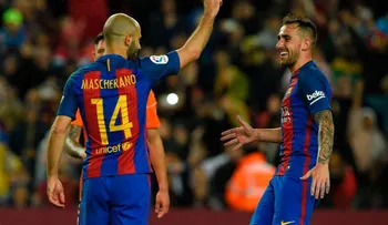 Mascherano marca su primer gol en el Barcelona y Twitter festeja con memes