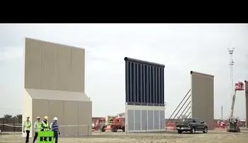 Exponen ocho prototipos del muro de Trump entre EE.UU y México