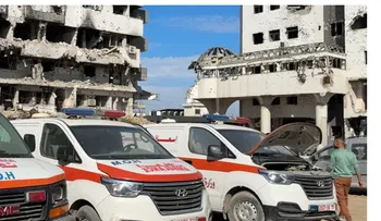 En Gaza bajan bombardeos, pero falta medicinas