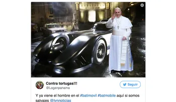 La ola de memes por la periodista que dijo que el papa se movería en un 'batimóvil' en Colombia