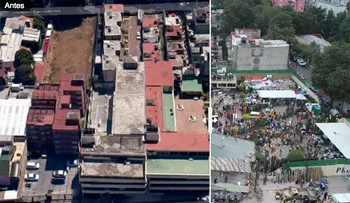 Antes y después: los estragos del terremoto en Ciudad de México