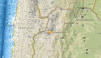 Se registra un sismo de 5,2 en Salta, Argentina