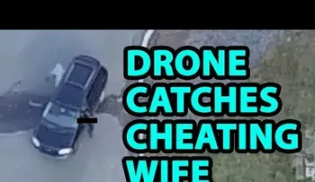 FUERTE AUDIO: Siguió a su mujer con un dron y descubrió cómo le pegaba los cuernos con otro 