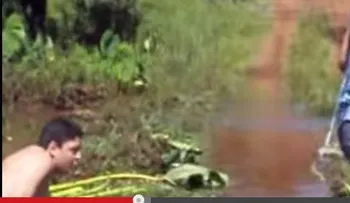 El increíble desenlace alcantarilla tapada en Brasil (Video) 