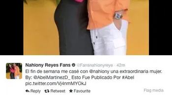 Nahiony Reyes se casó con el presidente de la Cámara de Diputados Abel Martínez