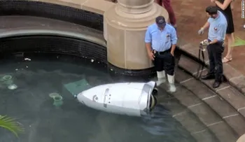 Este robot de seguridad se ahogó en el trabajo... y parece que no sobrevivió