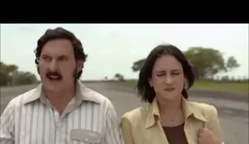 Pablo Escobar cuando fue sorprendido por su esposa en su finca con varias mujeres