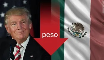 El peso mexicano se desploma tras primeros resultados en EE.UU.