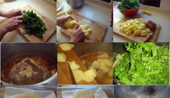 Receta de caldo gallego cocinado a fuego lento