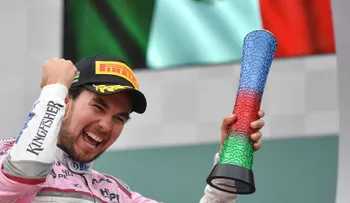 El mexicano Sergio Checo Pérez se sube al podio en el GP de Azerbaiyán