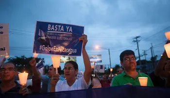 Manifestantes en Nicaragua piden elecciones libres y transparentes