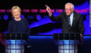 Clinton y Sanders chocan sobre economía y armas en el debate demócrata